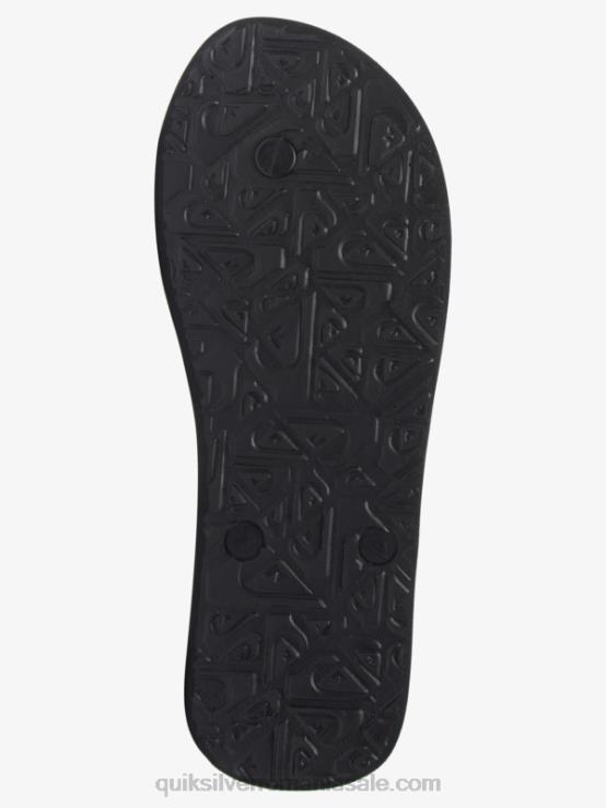 albastru/negru/galben flip-flops cu panou molokai XT6B569 bărbați Quiksilver