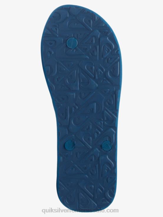 albastru/negru/galben flip-flops molokai art XT6B519 bărbați Quiksilver