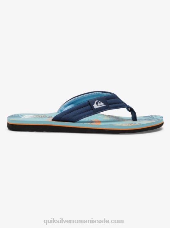 albastru/negru/galben sandale molokai layback XT6B498 bărbați Quiksilver