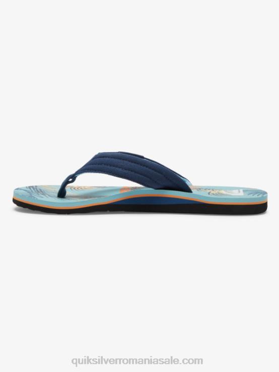 albastru/negru/galben sandale molokai layback XT6B498 bărbați Quiksilver