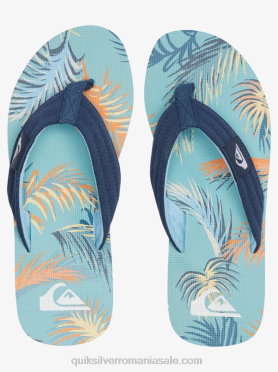 albastru/negru/galben sandale molokai layback XT6B498 bărbați Quiksilver