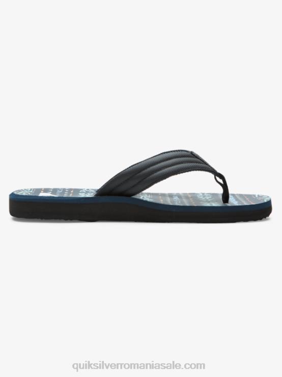 albastru/negru sandale cu imprimeu carver XT6B616 bărbați Quiksilver
