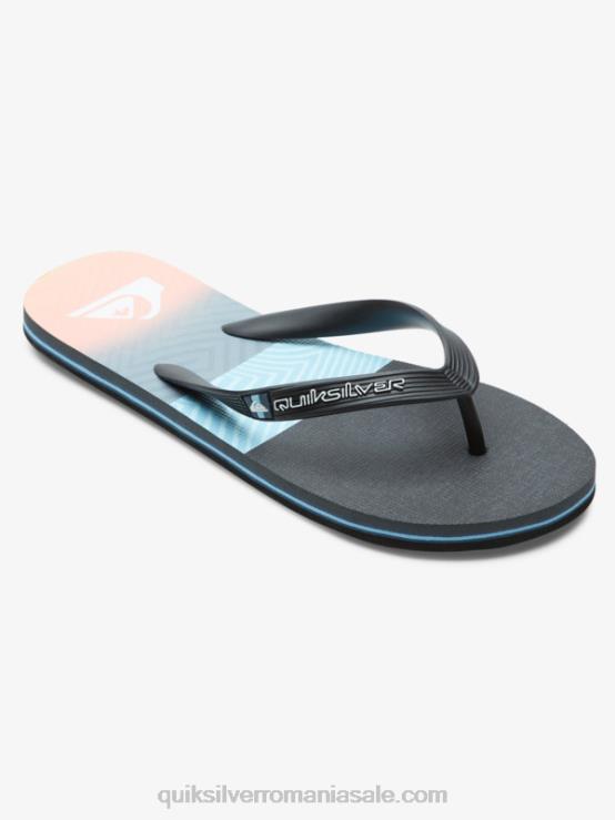 albastru/portocaliu flip-flops cu panou molokai XT6B571 bărbați Quiksilver