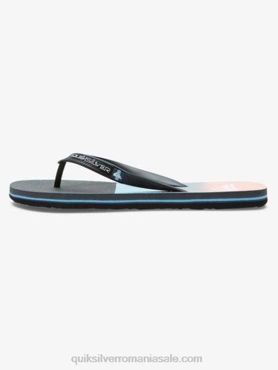 albastru/portocaliu flip-flops cu panou molokai XT6B571 bărbați Quiksilver