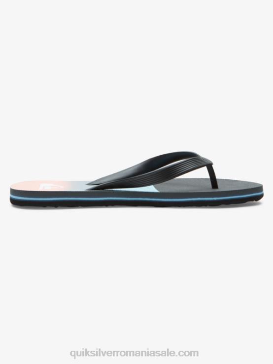 albastru/portocaliu flip-flops cu panou molokai XT6B571 bărbați Quiksilver