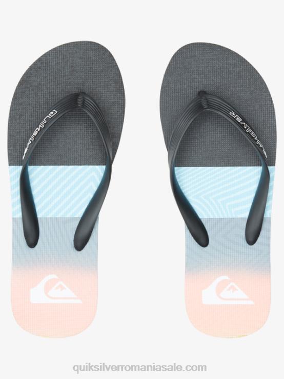 albastru/portocaliu flip-flops cu panou molokai XT6B571 bărbați Quiksilver