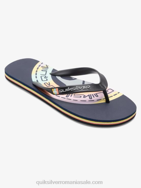 albastru/portocaliu flip-flops molokai art XT6B523 bărbați Quiksilver