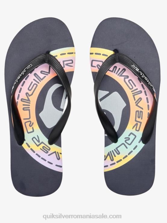 albastru/portocaliu flip-flops molokai art XT6B523 bărbați Quiksilver