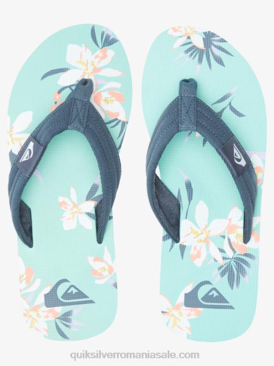 albastru verde sandale molokai layback XT6B505 bărbați Quiksilver