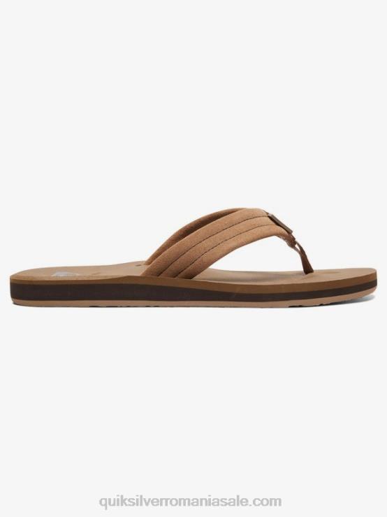 bronz - solid sandale carver piele intoarsa XT6B1633 bărbați Quiksilver
