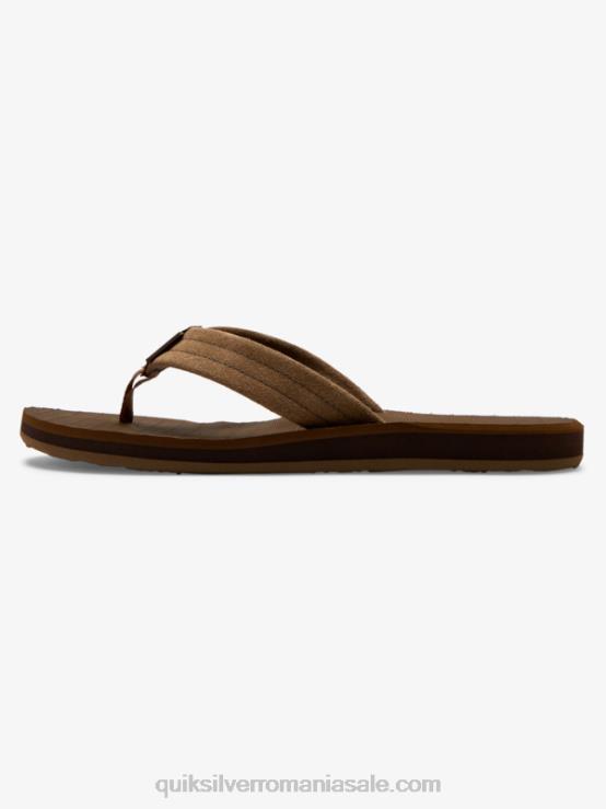 bronz - solid sandale carver piele intoarsa XT6B1633 bărbați Quiksilver