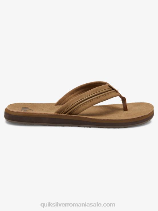 bronz - solid sandale din piele carver XT6B1774 bărbați Quiksilver
