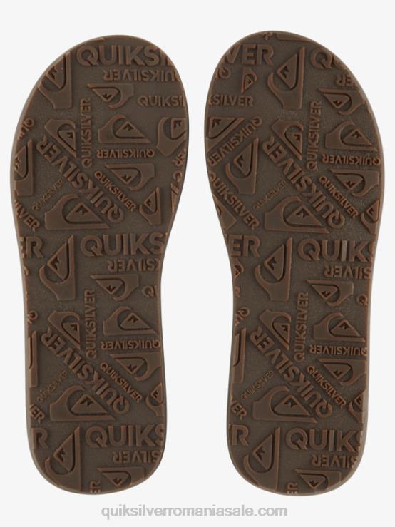 bronz - solid sandale din piele carver XT6B1774 bărbați Quiksilver