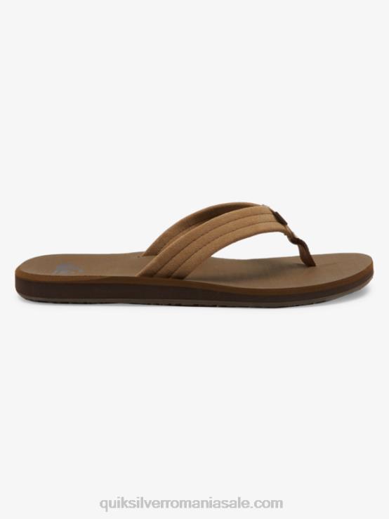 bronzat 1 sandale carver din piele intoarsa XT6B874 bărbați Quiksilver