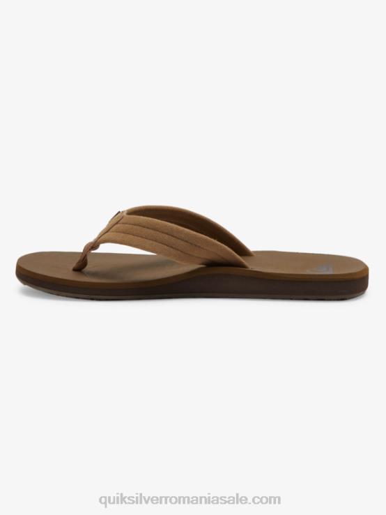 bronzat 1 sandale carver din piele intoarsa XT6B874 bărbați Quiksilver