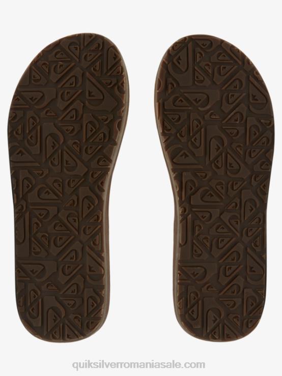 bronzat 1 sandale carver din piele intoarsa XT6B874 bărbați Quiksilver