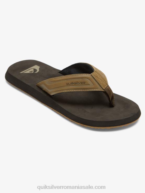 bronzat 1 sandale cu diapozitiv cu cheie de maimuță XT6B973 bărbați Quiksilver