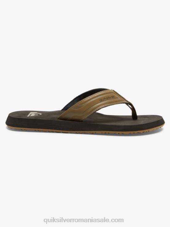 bronzat 1 sandale cu diapozitiv cu cheie de maimuță XT6B973 bărbați Quiksilver