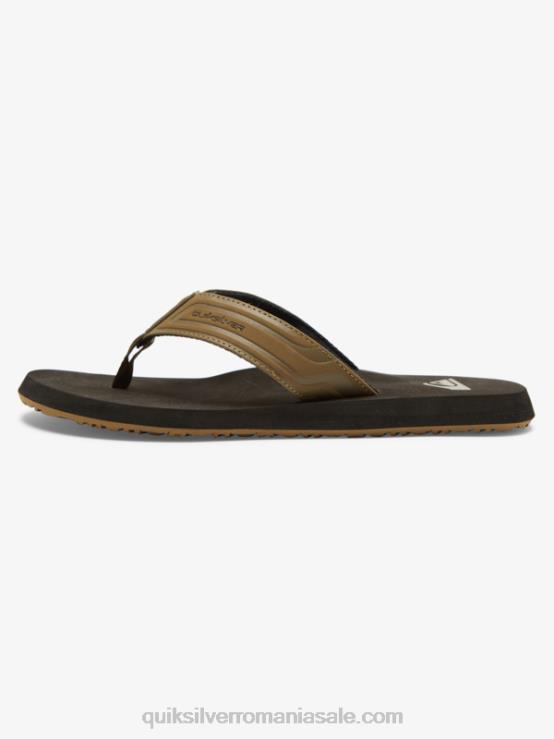bronzat 1 sandale cu diapozitiv cu cheie de maimuță XT6B973 bărbați Quiksilver
