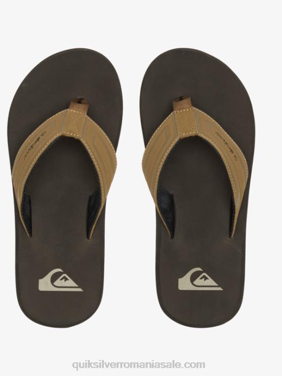 bronzat 1 sandale cu diapozitiv cu cheie de maimuță XT6B973 bărbați Quiksilver