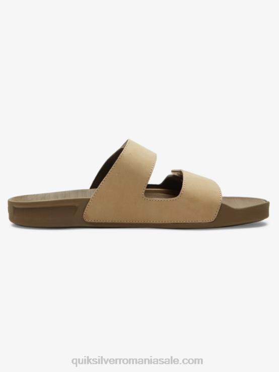 bronzat 1 sandale din piele rivi cu reglaj dublu XT6B1285 bărbați Quiksilver
