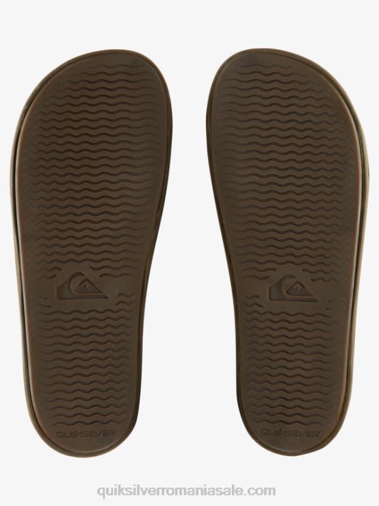 bronzat 1 sandale din piele rivi cu reglaj dublu XT6B1285 bărbați Quiksilver