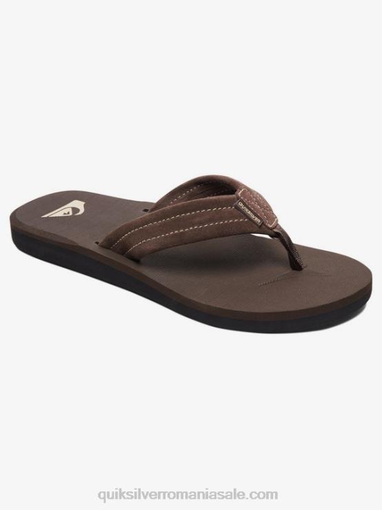 demitasse - solid sandale carver piele intoarsa XT6B1631 bărbați Quiksilver