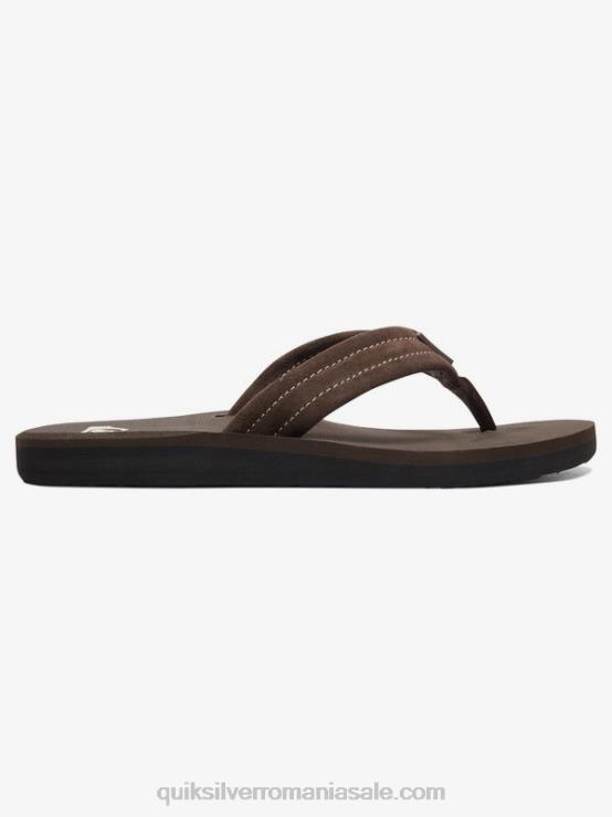 demitasse - solid sandale carver piele intoarsa XT6B1631 bărbați Quiksilver