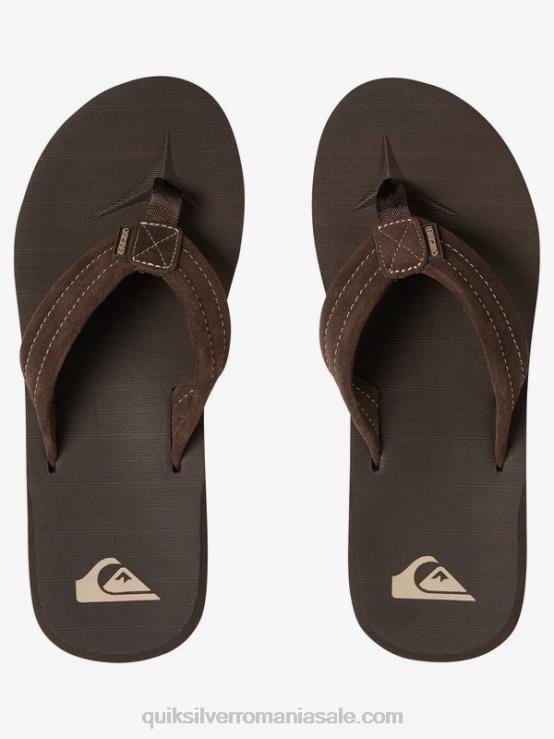 demitasse - solid sandale carver piele intoarsa XT6B1631 bărbați Quiksilver