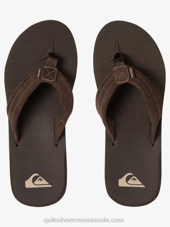 demitasse - solid sandale carver piele intoarsa XT6B1631 bărbați Quiksilver