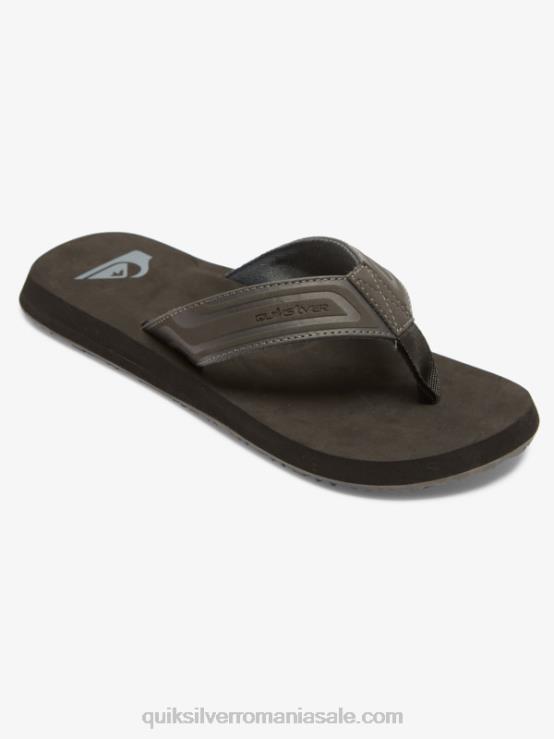 gri 1 sandale cu diapozitiv cu cheie de maimuță XT6B974 bărbați Quiksilver