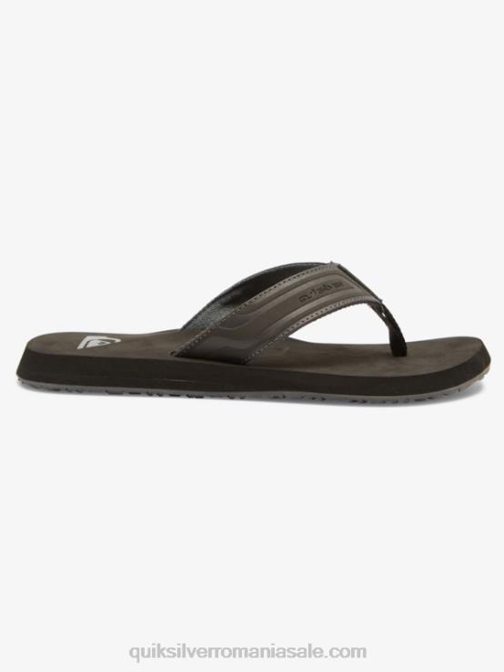 gri 1 sandale cu diapozitiv cu cheie de maimuță XT6B974 bărbați Quiksilver