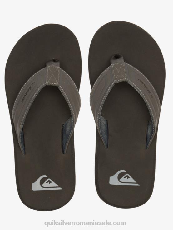 gri 1 sandale cu diapozitiv cu cheie de maimuță XT6B974 bărbați Quiksilver