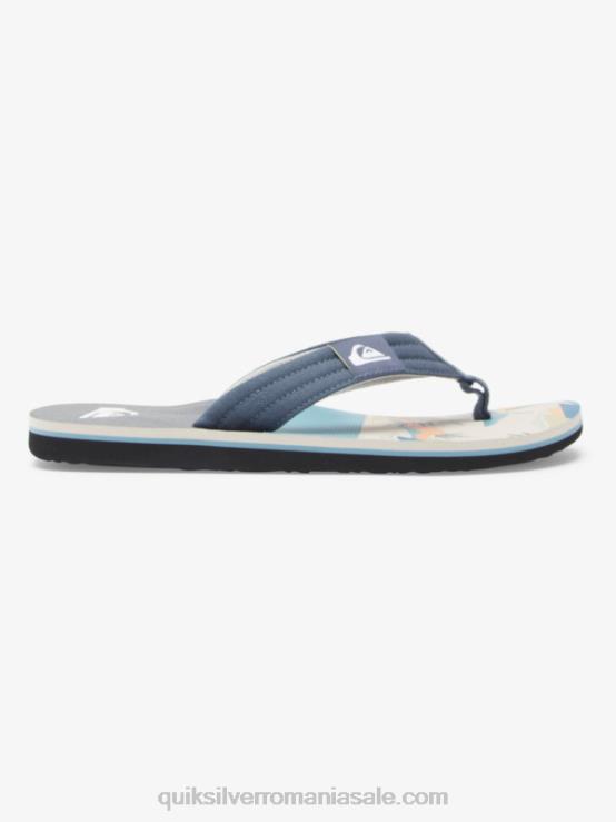 gri/alb sandale molokai layback XT6B494 bărbați Quiksilver