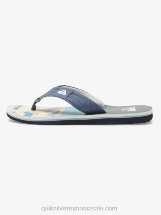 gri/alb sandale molokai layback XT6B494 bărbați Quiksilver