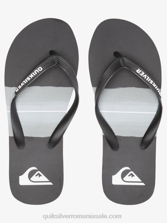 gri inchis flip-flops cu nuanță de rășină molokai XT6B1788 bărbați Quiksilver