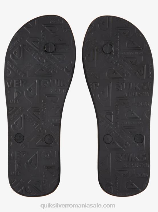 gri inchis flip-flops cu nuanță de rășină molokai XT6B1788 bărbați Quiksilver