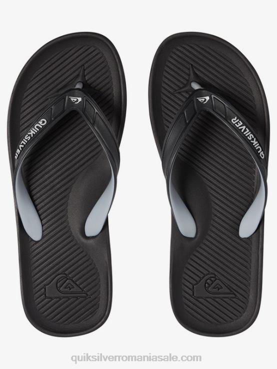 gri inchis flip-flops haleiwa XT6B1648 bărbați Quiksilver