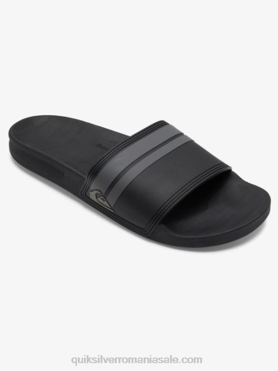 gri inchis sandale rivi slider XT6B763 bărbați Quiksilver