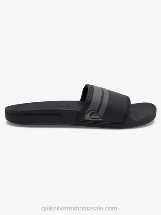 gri inchis sandale rivi slider XT6B763 bărbați Quiksilver
