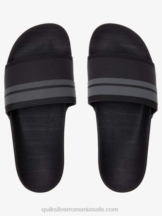 gri inchis sandale rivi slider XT6B763 bărbați Quiksilver