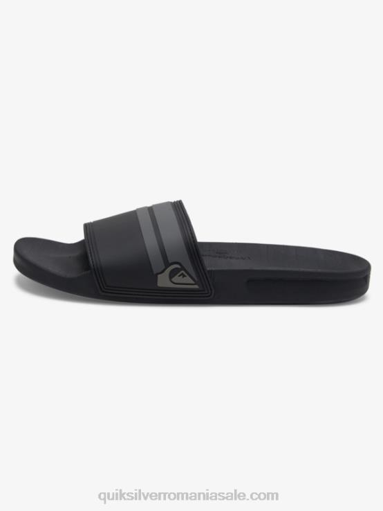 gri inchis sandale rivi slider XT6B763 bărbați Quiksilver