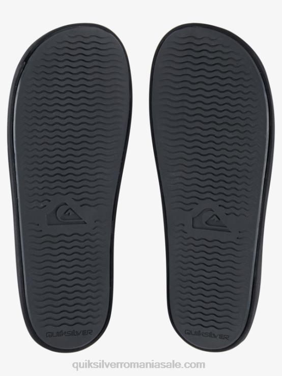 gri inchis sandale rivi slider XT6B763 bărbați Quiksilver