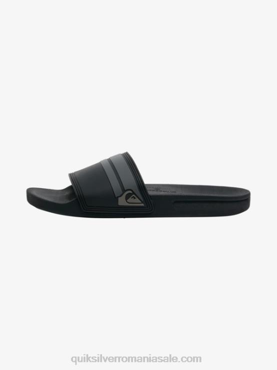 gri inchis sandale rivi slider XT6B763 bărbați Quiksilver