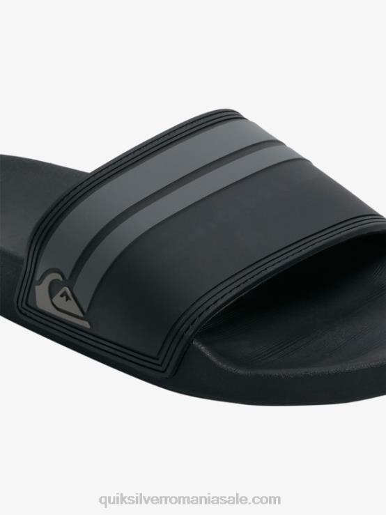 gri inchis sandale rivi slider XT6B763 bărbați Quiksilver