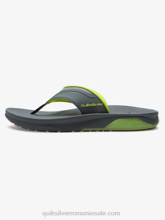 gri/negru/verde sandale de recuperare matematică XT6B1083 bărbați Quiksilver