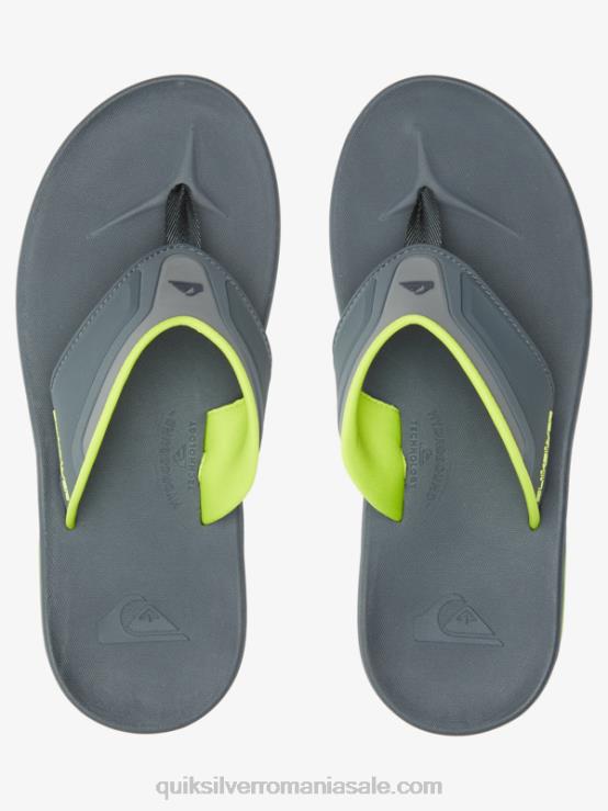 gri/negru/verde sandale de recuperare matematică XT6B1083 bărbați Quiksilver