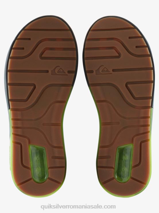 gri/negru/verde sandale de recuperare matematică XT6B1083 bărbați Quiksilver