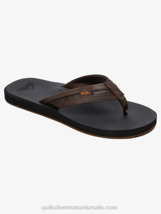 maro/negru sandale carver squish XT6B937 bărbați Quiksilver