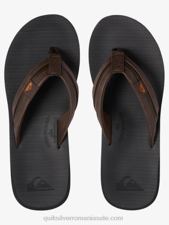maro/negru sandale carver squish XT6B937 bărbați Quiksilver